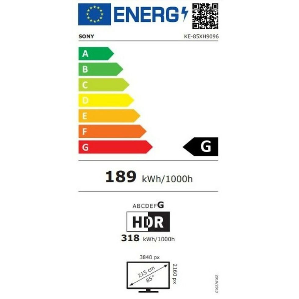 Miniaturbild: Smart TV Sony KE85XH9096BAEP 4K Ultra HD 85" Android TV FullArray
