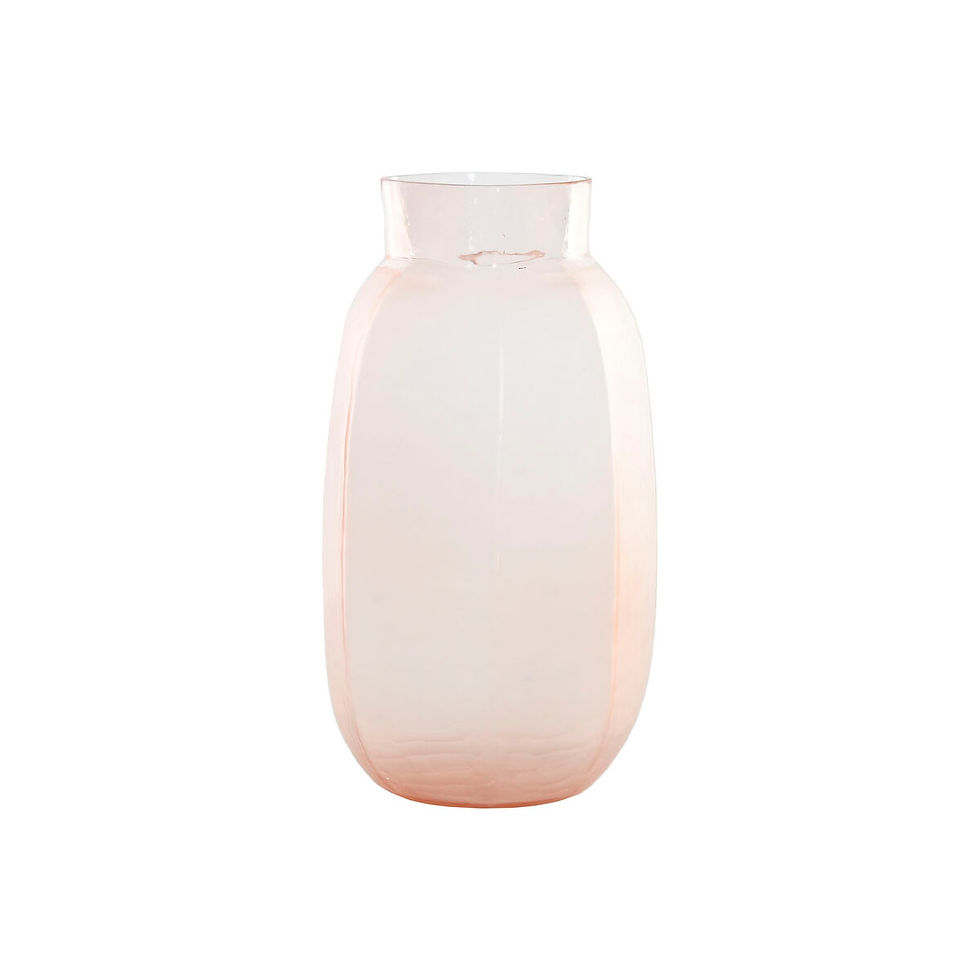 Vase Home ESPRIT Rosa Kristall Moderne 23 x 23 x 44 cm