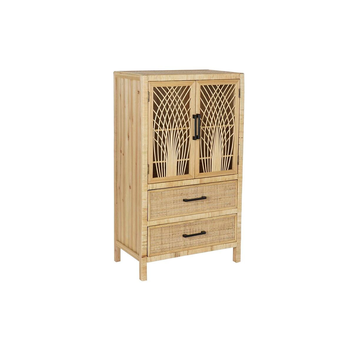 Schubladenschrank DKD Home Decor natürlich Braun Rattan (61 x 34 x 108 cm) (6