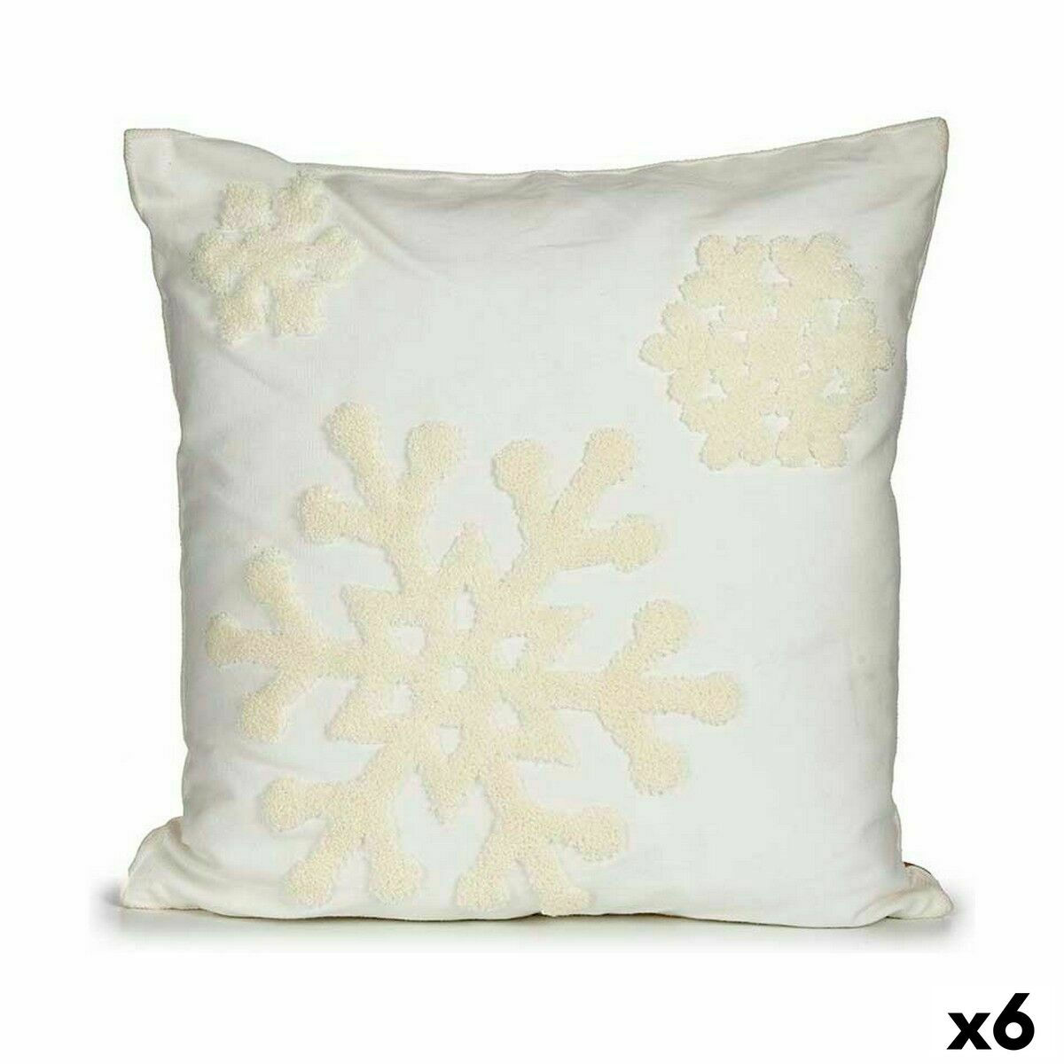Kissenbezug Schneeflocken 45 x 1 x 45 cm (6 Stück)