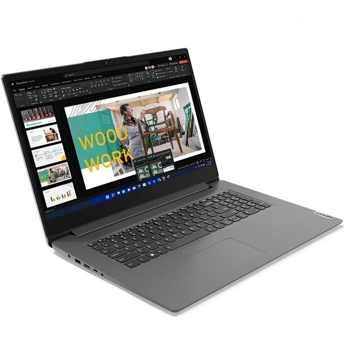 Notebook Lenovo V17 Intel Core i5-1235U Qwerty Spanisch 512 GB SSD 17,3" 16 G