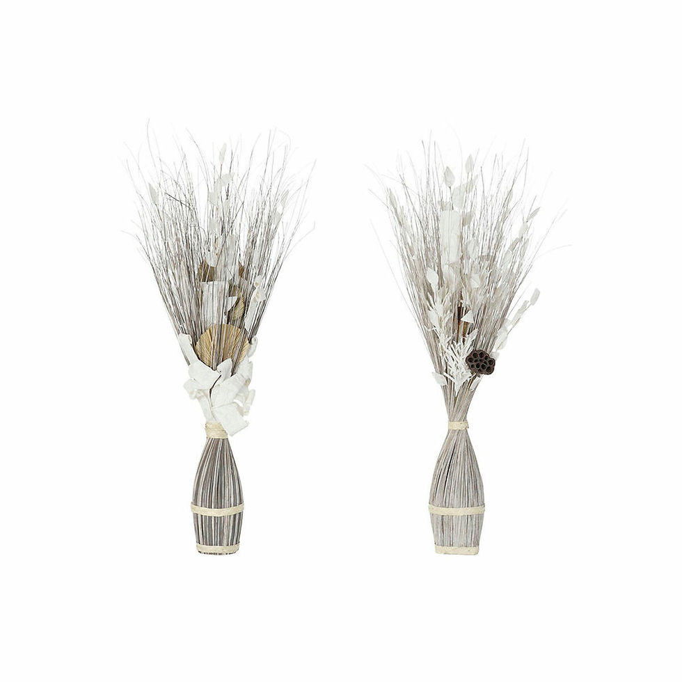 Strauss DKD Home Decor Blomster Kokosnuss Faser (2 pcs) (40 x 40 x 100 cm)