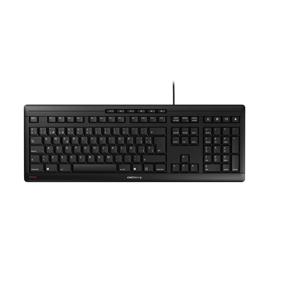 Tastatur Cherry JK-8500ES-2 Qwerty Spanisch Schwarz Spanisch QWERTY