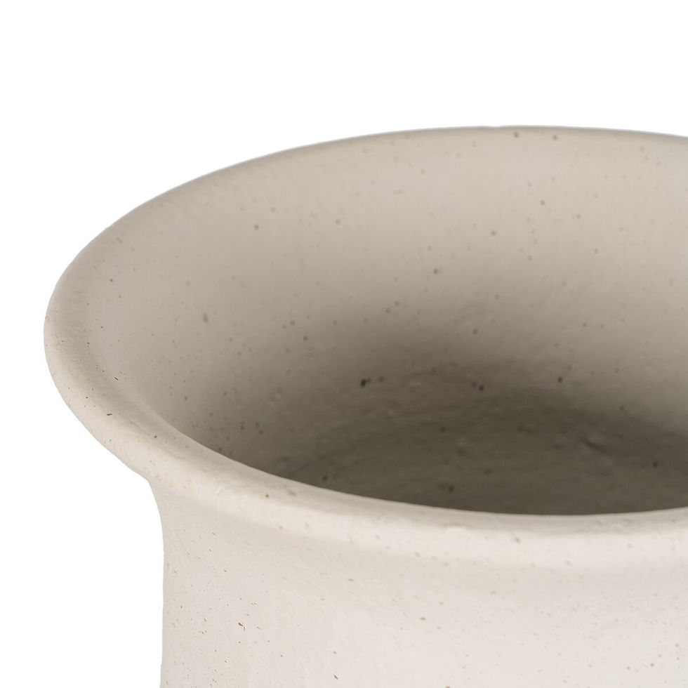 Miniaturbild: Vase Weiß aus Keramik 31 x 25 x 61 cm
