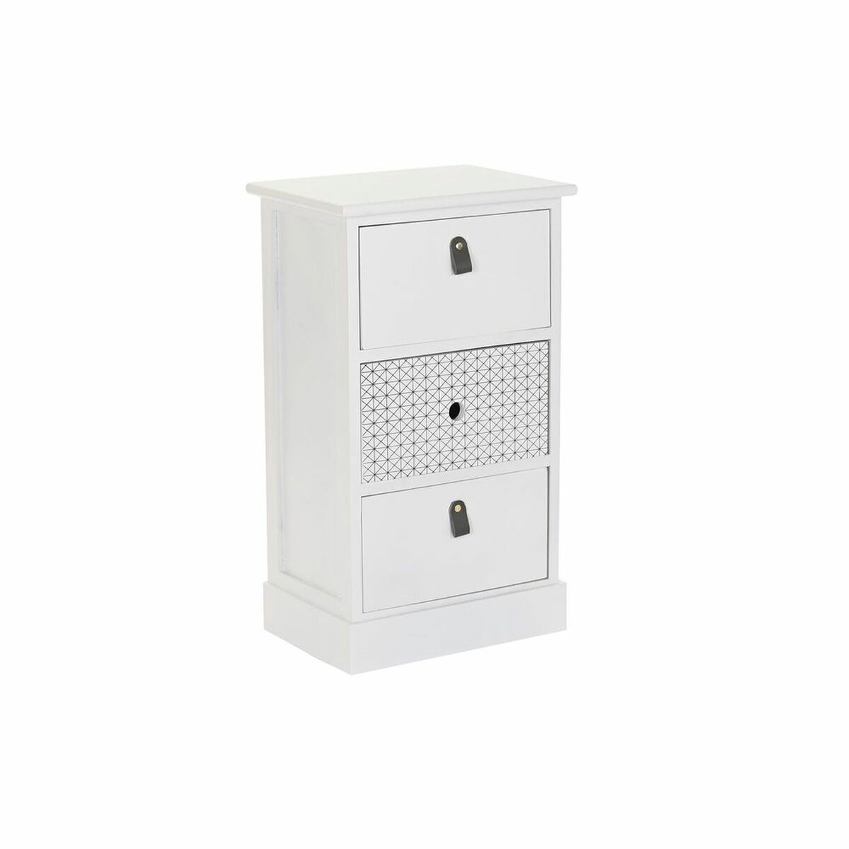 Schubladenschrank DKD Home Decor Weiß Grau Paulonia-Holz 36 x 25 x 62 cm