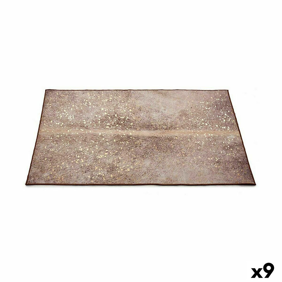 Teppich Gift Decor Weiß Braun 150 x 100 cm (9 Stück)