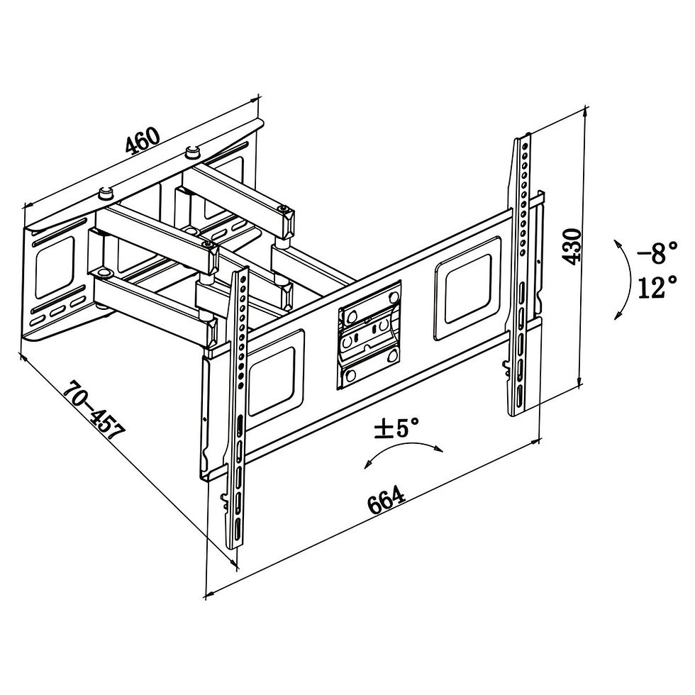 Miniaturbild: TV Halterung TM Electron 32"-65" 60 Kg