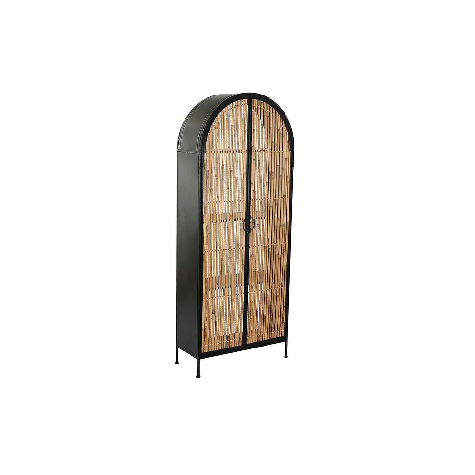 Displayständer DKD Home Decor Metall Rattan 61 x 26 x 150,3 cm