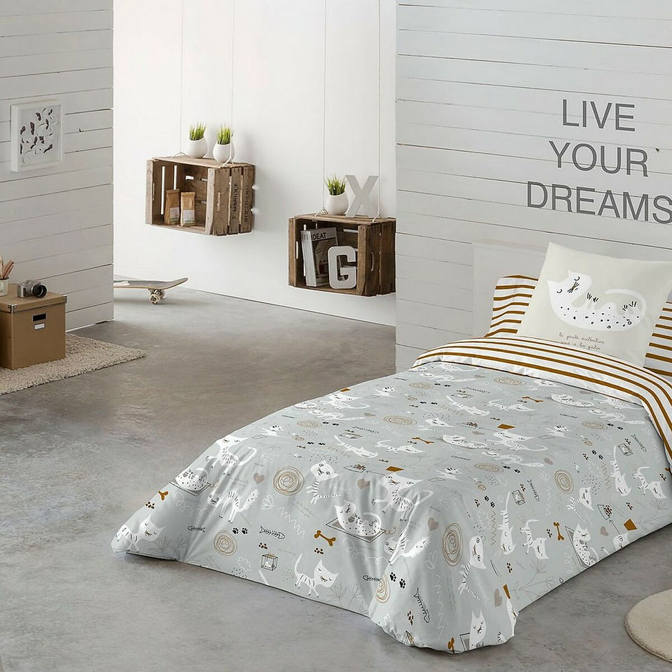 Miniaturbild: Bettdeckenbezug Panzup Cats Double size (220 x 220 cm)