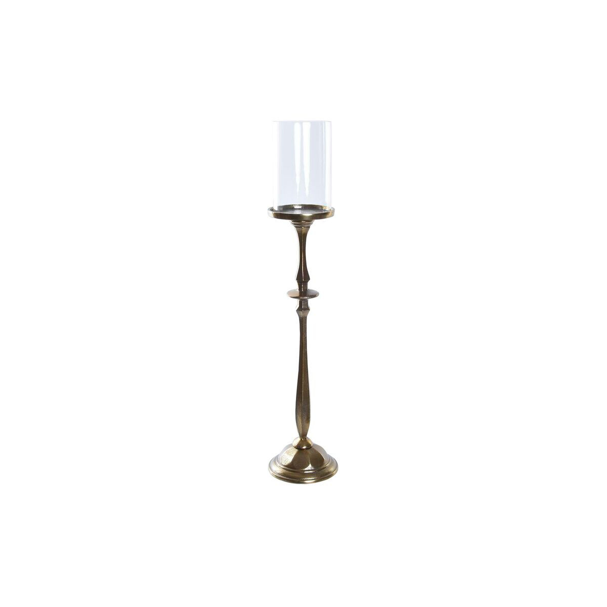 Kerzenleuchter DKD Home Decor Antiker Finish Kristall Gold Aluminium Moderne