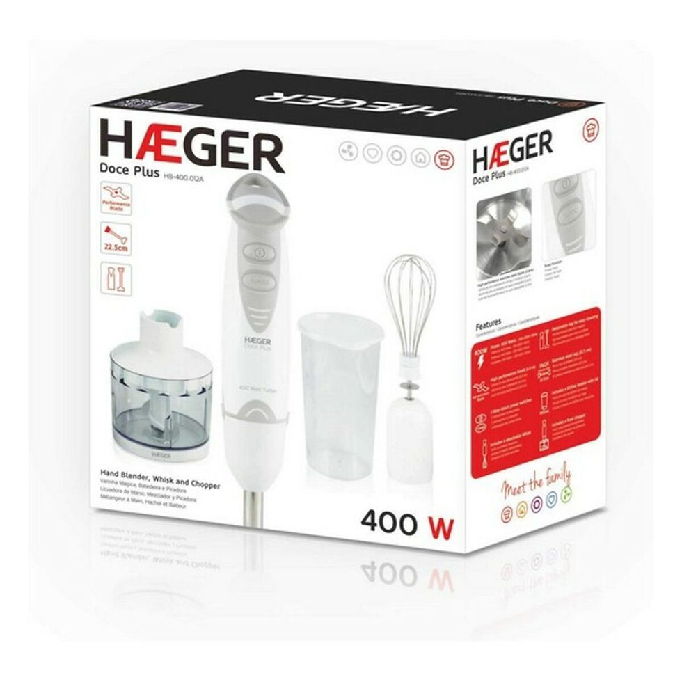 Miniaturbild: Handrührgerät Haeger Doce plus Weiß 400 W 400W