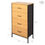 Miniaturbild: Schubladenschrank Max Home Schwarz Moderne 55 X 100 X 30 CM