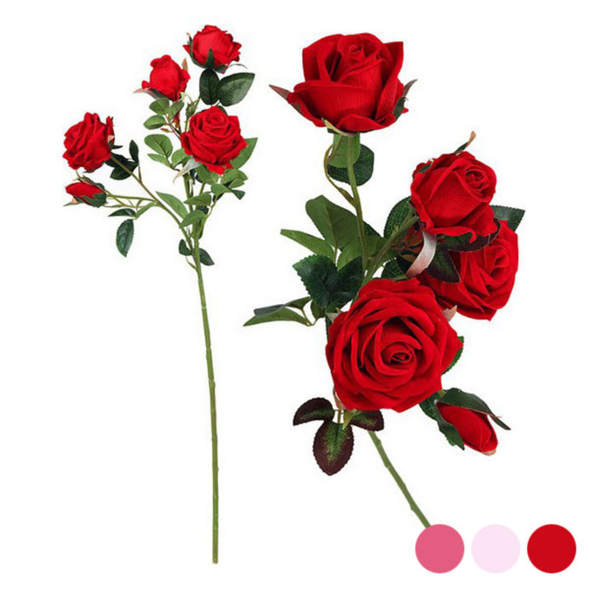 Zweig mit 5 Rosen