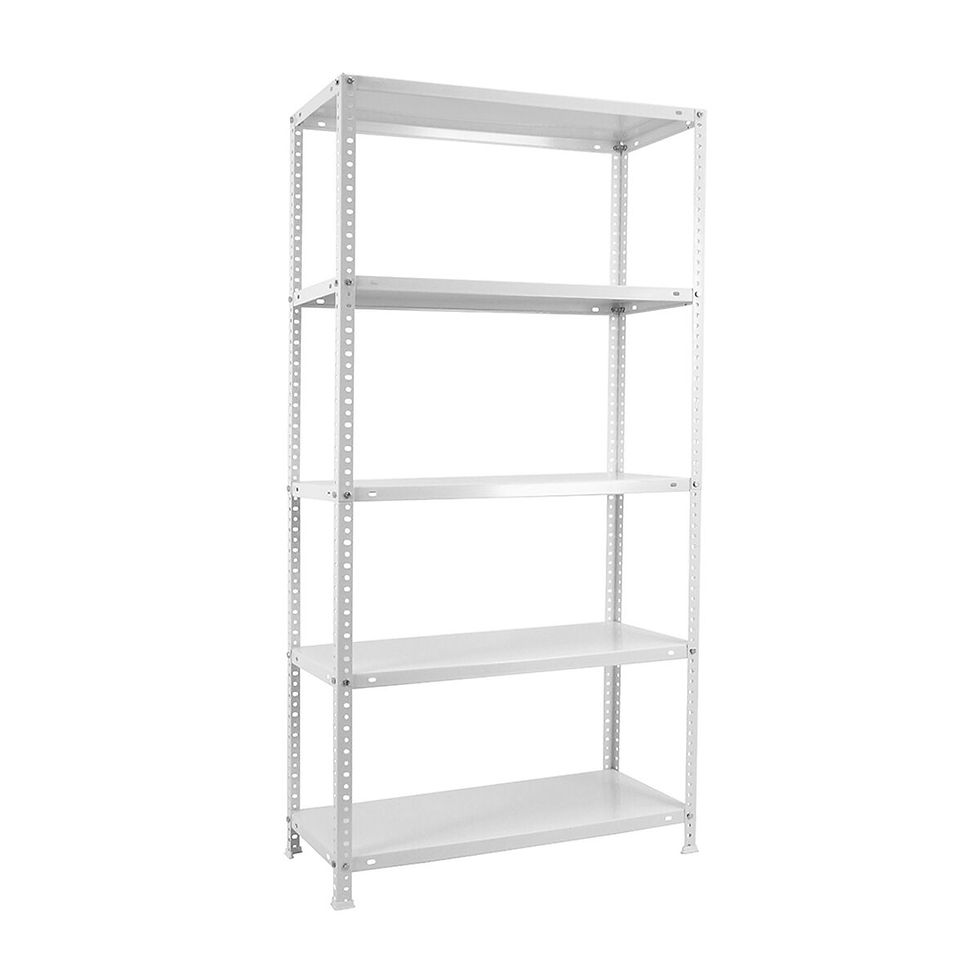 Regal Simon Rack Comfort Plus 5/400 Weiß 200 x 100 x 40 cm Metall 5 Regale 10