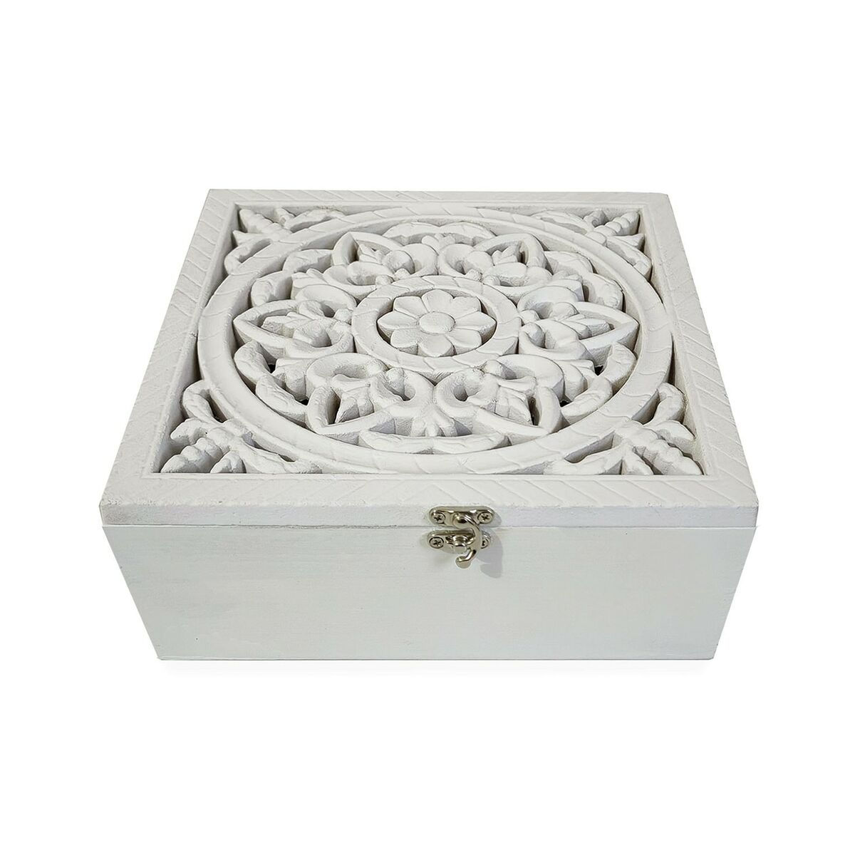 Dekorative Box Versa 23 x 10,5 x 23 cm Holz MDF