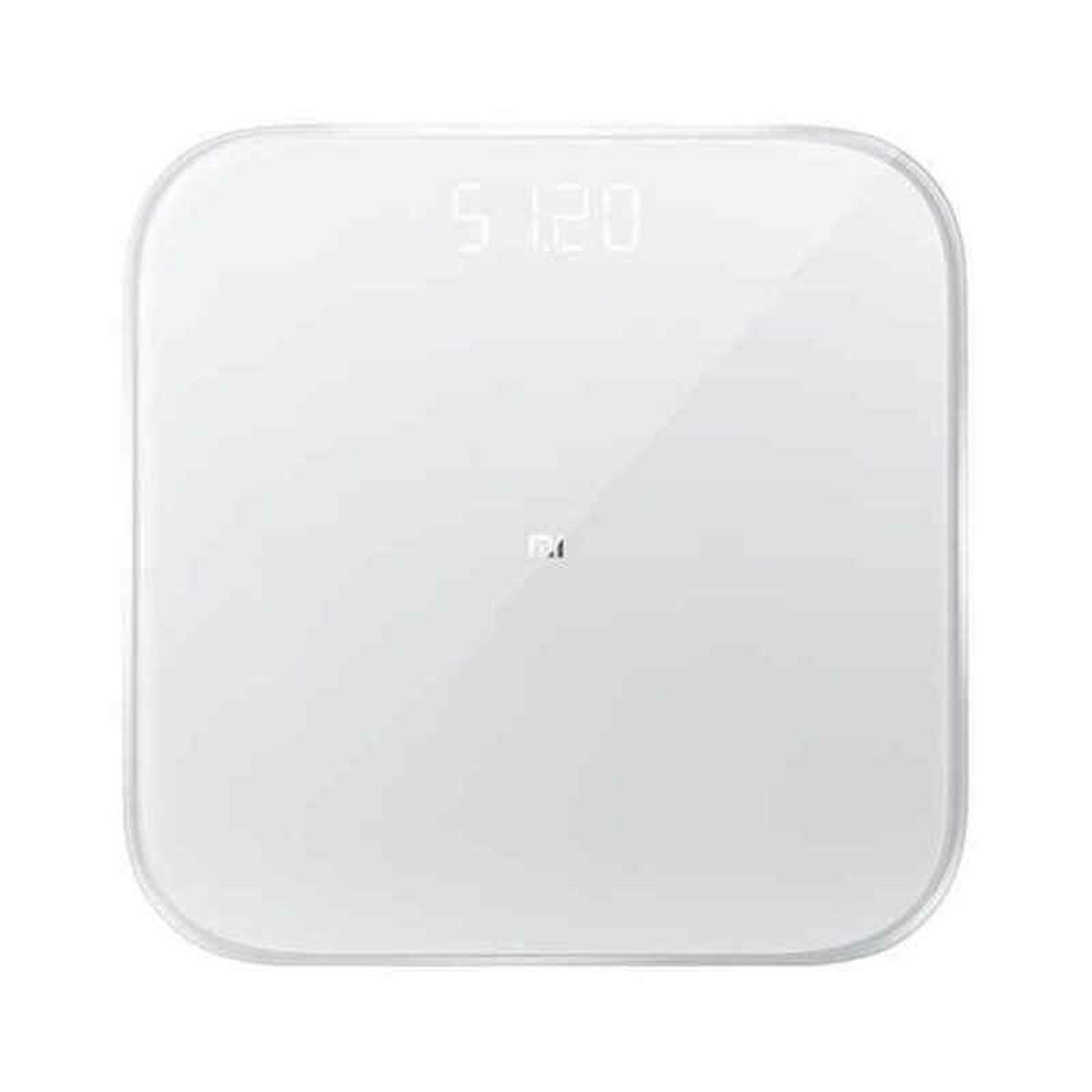 Bluetooth Digitalwaage Xiaomi Xiaomi-MiScale2 Weiß 150 kg Batterien x 3