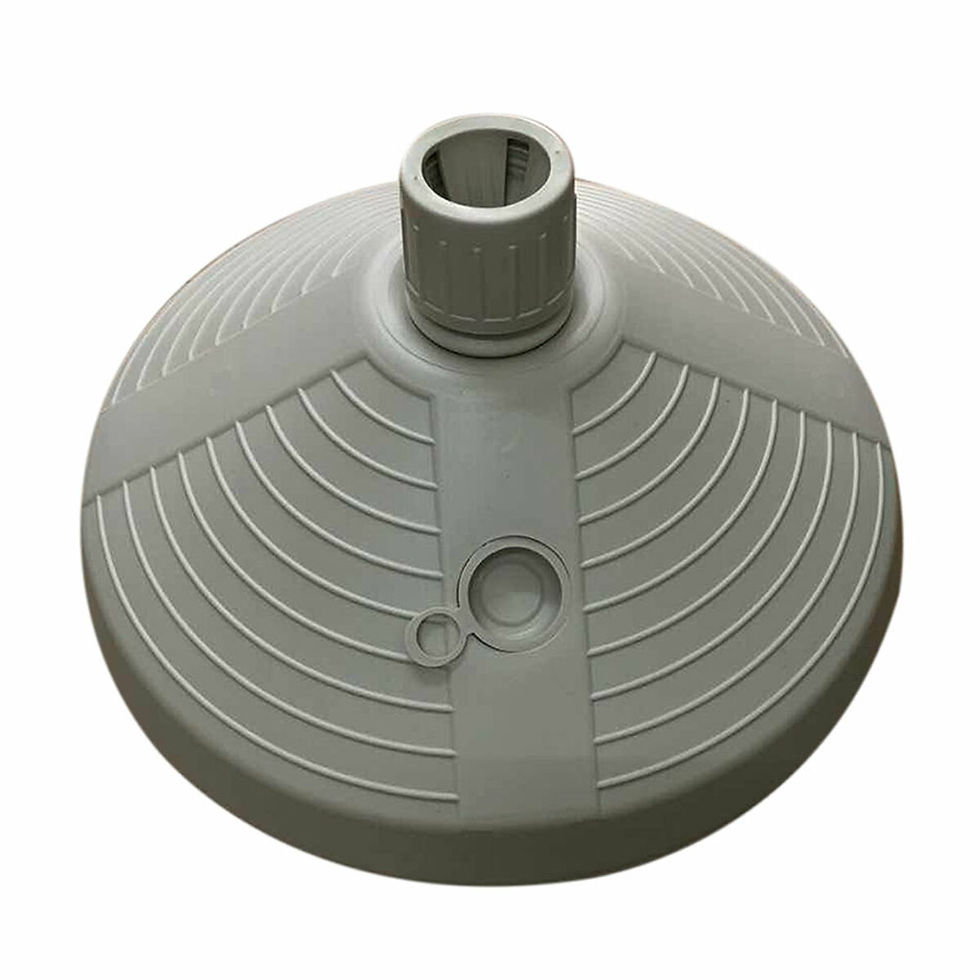 Marbueno Base Sonnenschirm rund Kunststoff 38x38x14 cm 10L Weiß Garten, Pool,