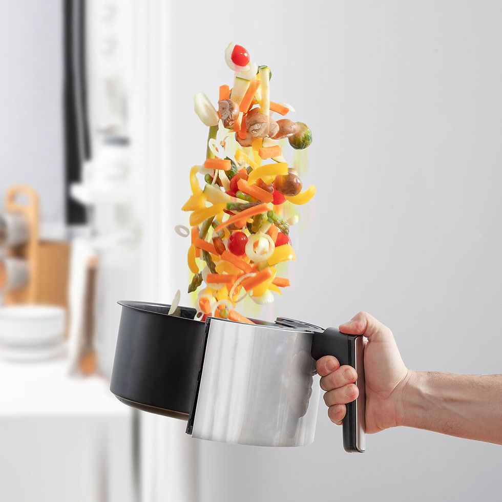 Miniaturbild: Fritteuse ohne Öl InnovaGoods Edelstahl Schwarz 3,5 L 1400 W (Restauriert C)