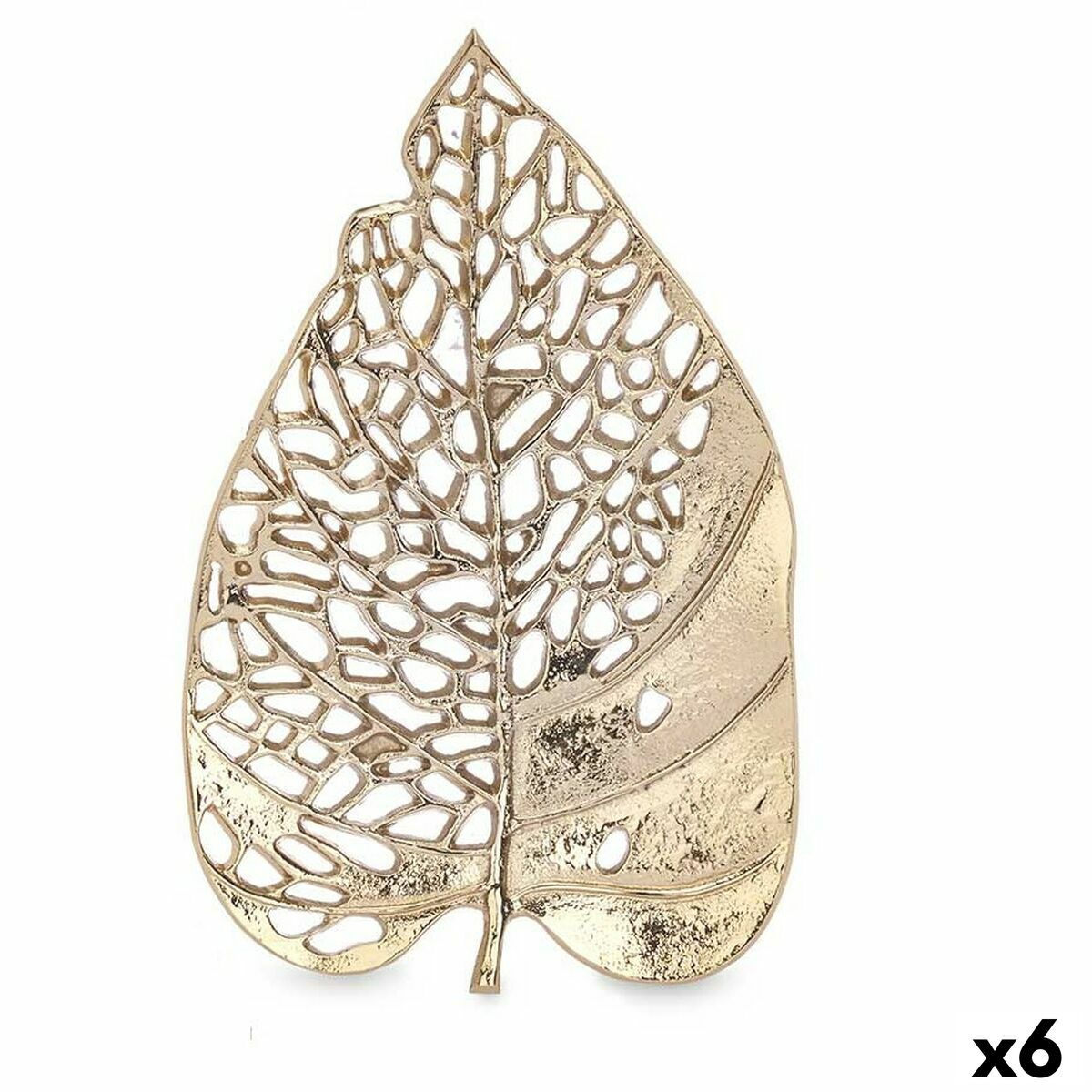 Deko-Figur Laken Gold Metall 31 x 3,7 x 20 cm (6 Stück)