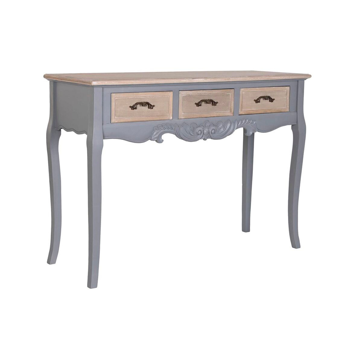Konsole DKD Home Decor Grau natürlich Paulonia-Holz Holz MDF 109.5 x 39 x 78.
