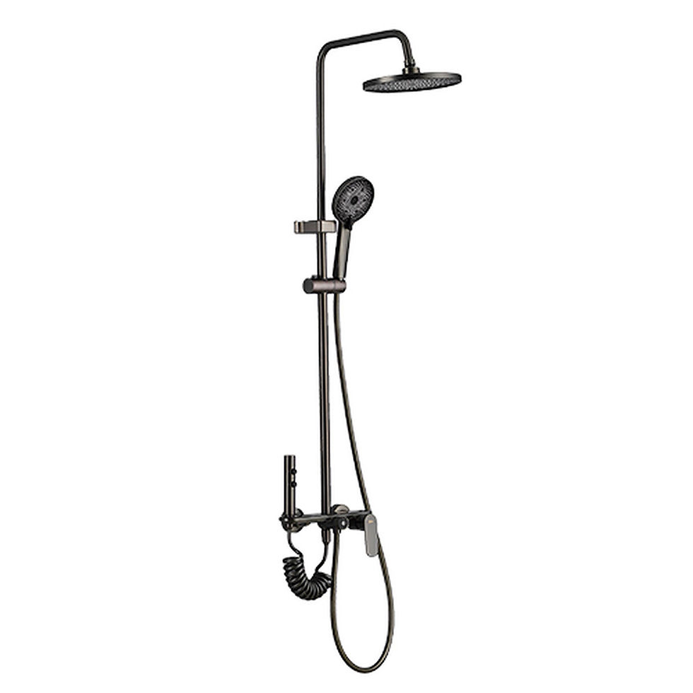 Dusche Säule Fontastock Grau Edelstahl ABS H 1/2" Mischbatterie