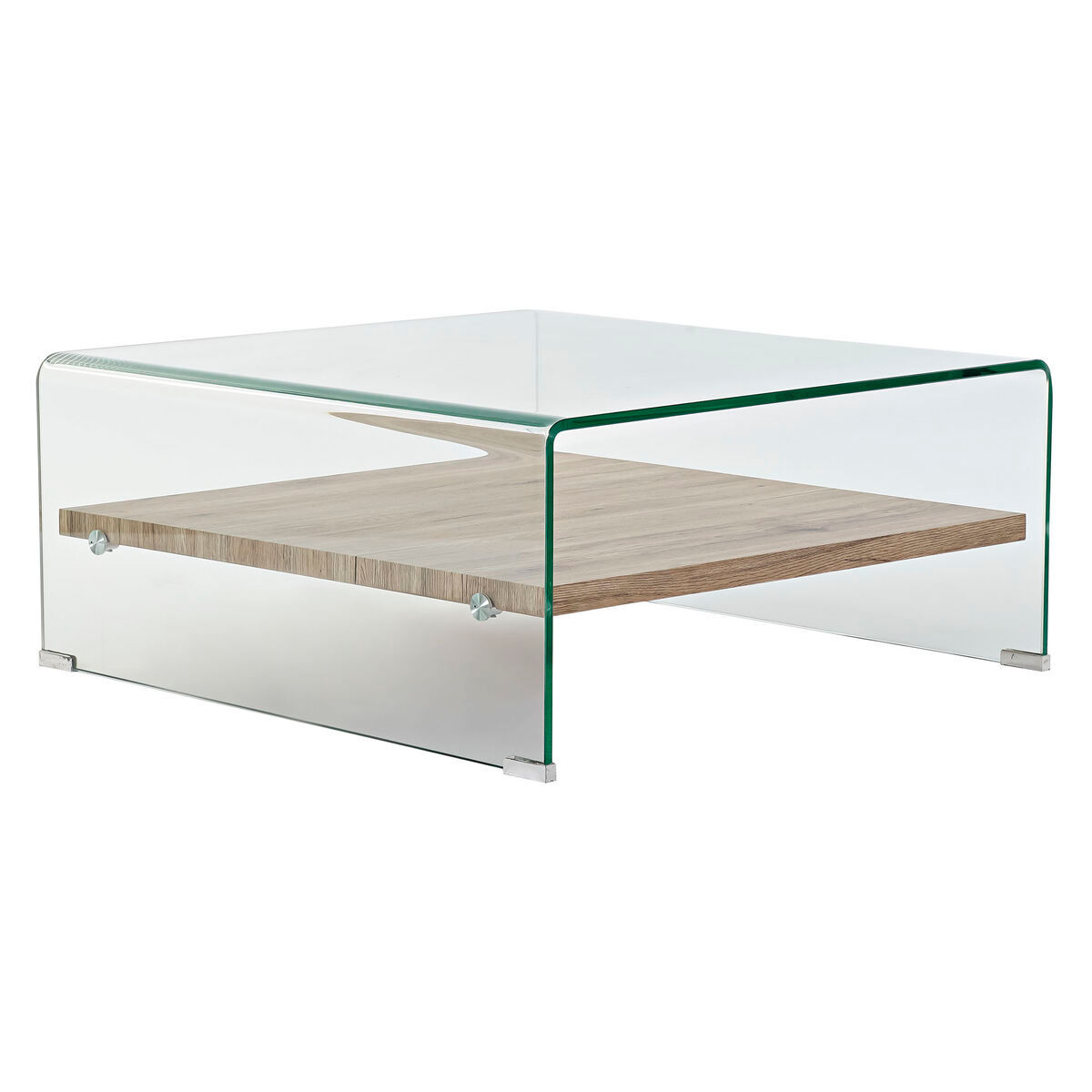 Tischdekoration DKD Home Decor Verre trempé Holz MDF 80 x 80 x 35 cm