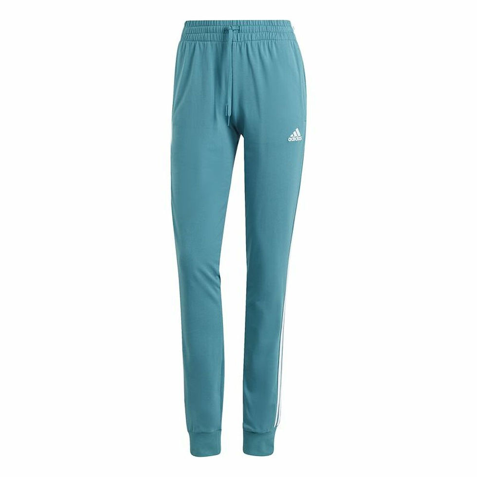 Lange Sporthose Adidas 3S Sj C Pt Mujer Aquamarin Damen