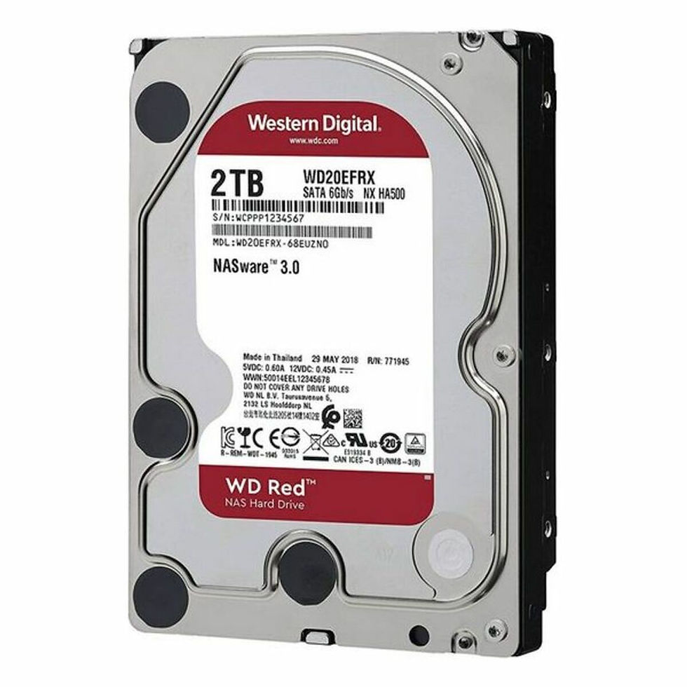 Miniaturbild: Festplatte Western Digital WD20EFAX 3,5" 2 TB 3,5" 2 TB SSD 2 TB HDD
