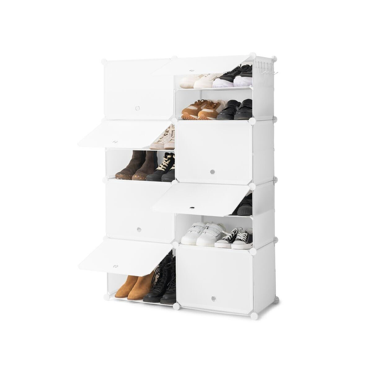Tragbares Modul-Schuhregal InnovaGoods Weiß (Restauriert A)