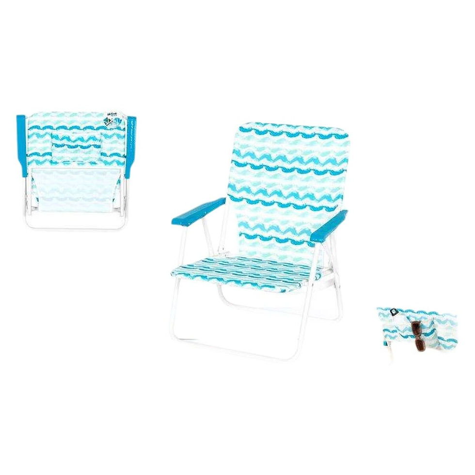 Gepolsterte Campingstuhl Aktive 45 x 40 x 70 cm