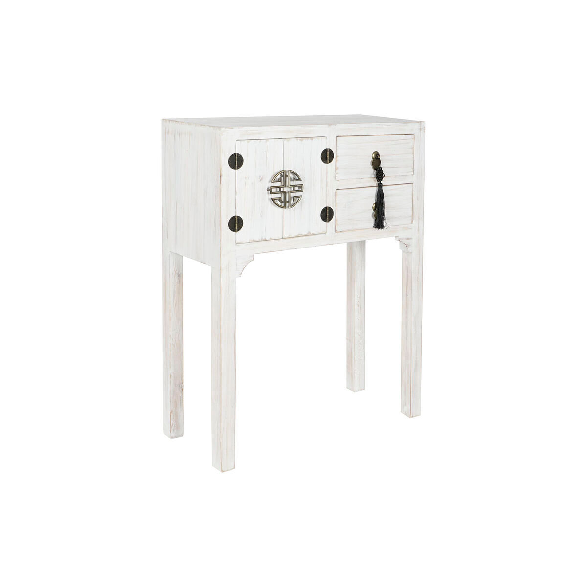 Konsole DKD Home Decor Weiß natürlich Tanne Holz MDF 63 x 26 x 83 cm