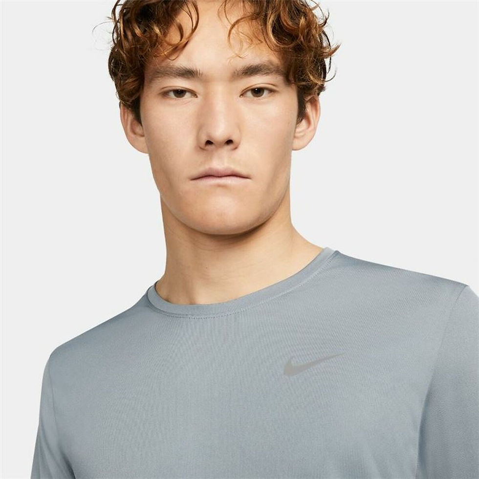 Miniaturbild: Herren Langarm-T-Shirt Nike Dri-FIT Miler Grau