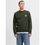 Miniaturbild: Herren Sweater ohne Kapuze Jack & Jones Jjbrandy Crew Neck Duffel Dunkelgrün