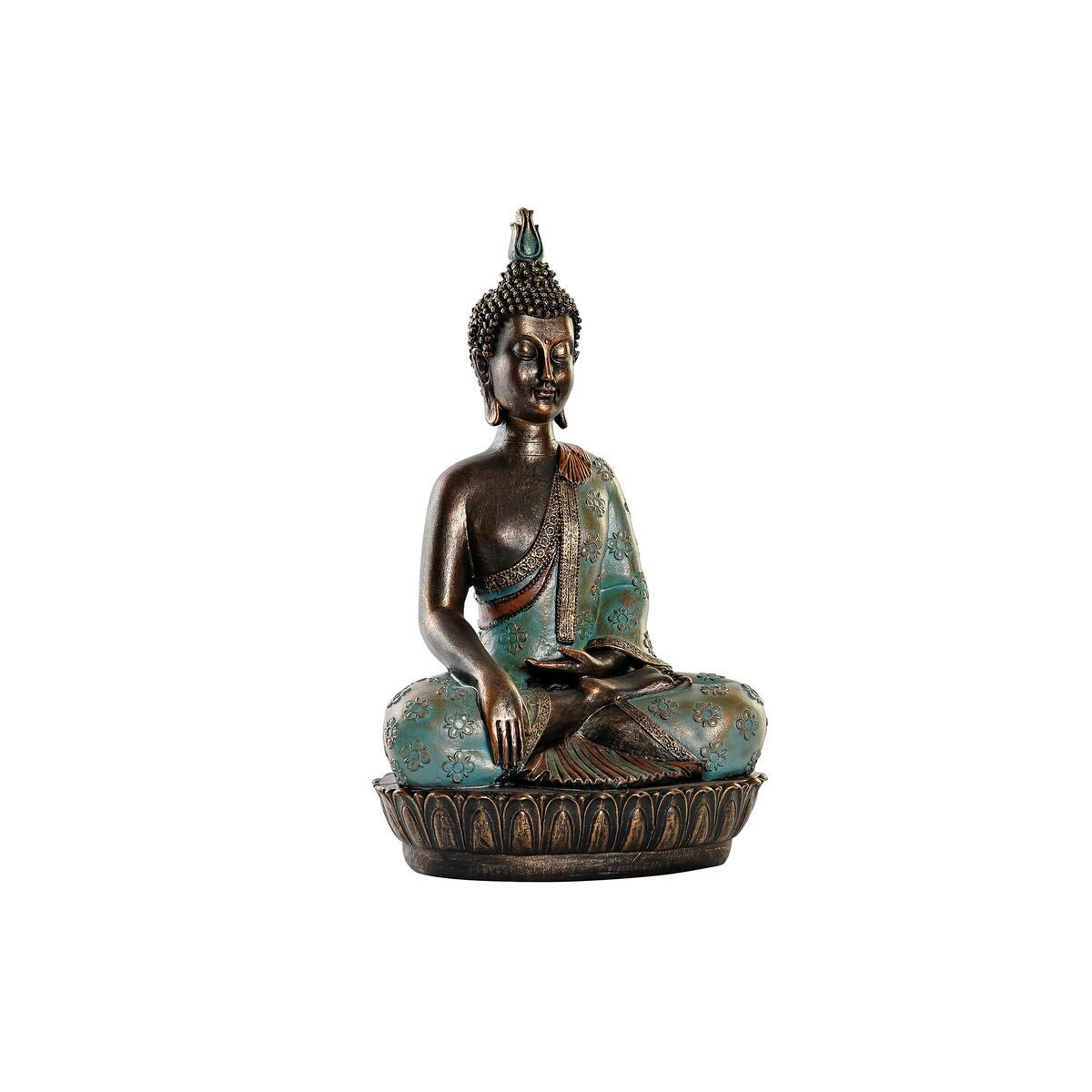 Deko-Figur DKD Home Decor 29 x 20 x 45,5 cm Buddha türkis Orientalisch