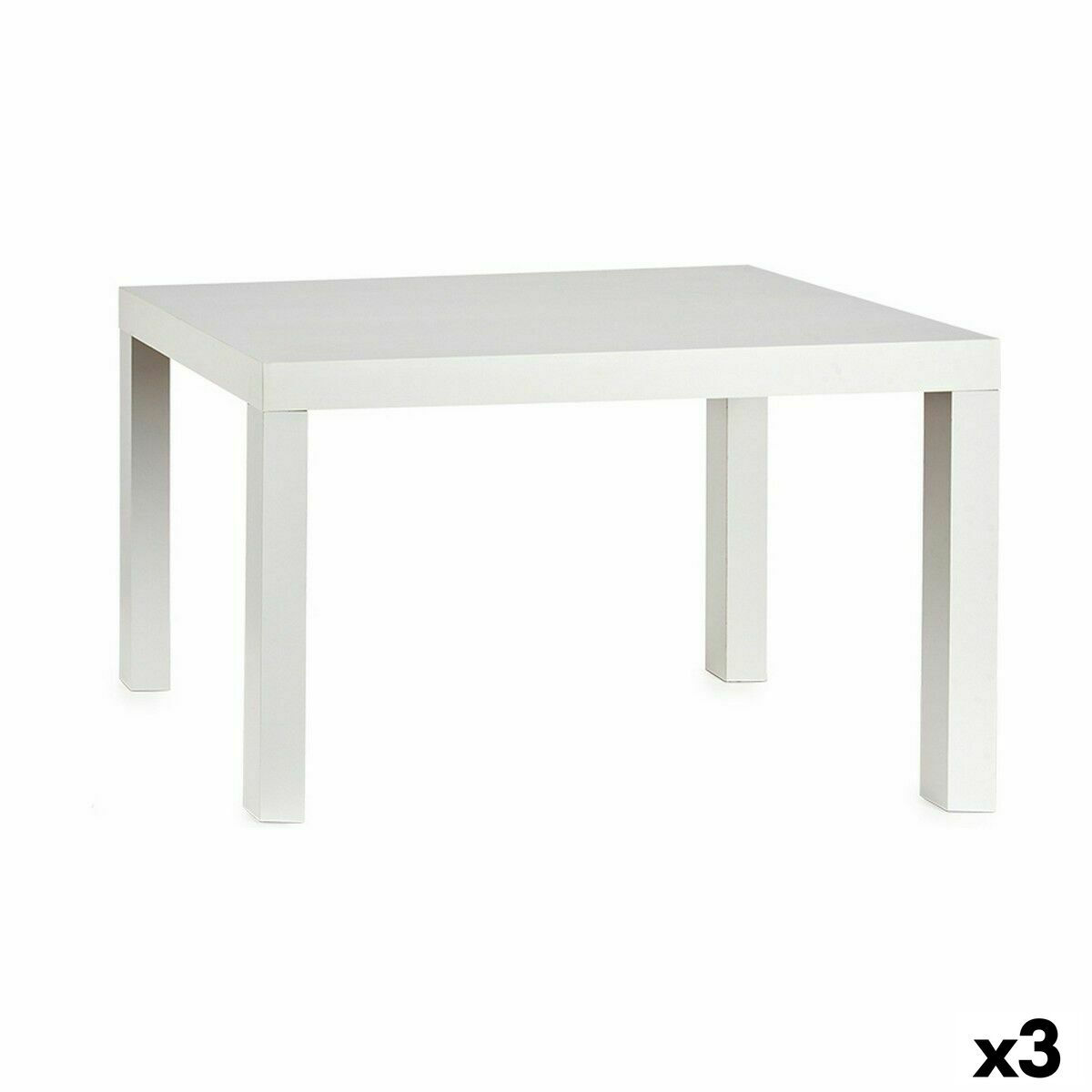 Beistelltisch Weiß Holz 50 x 45 x 79 cm (3 Stück)