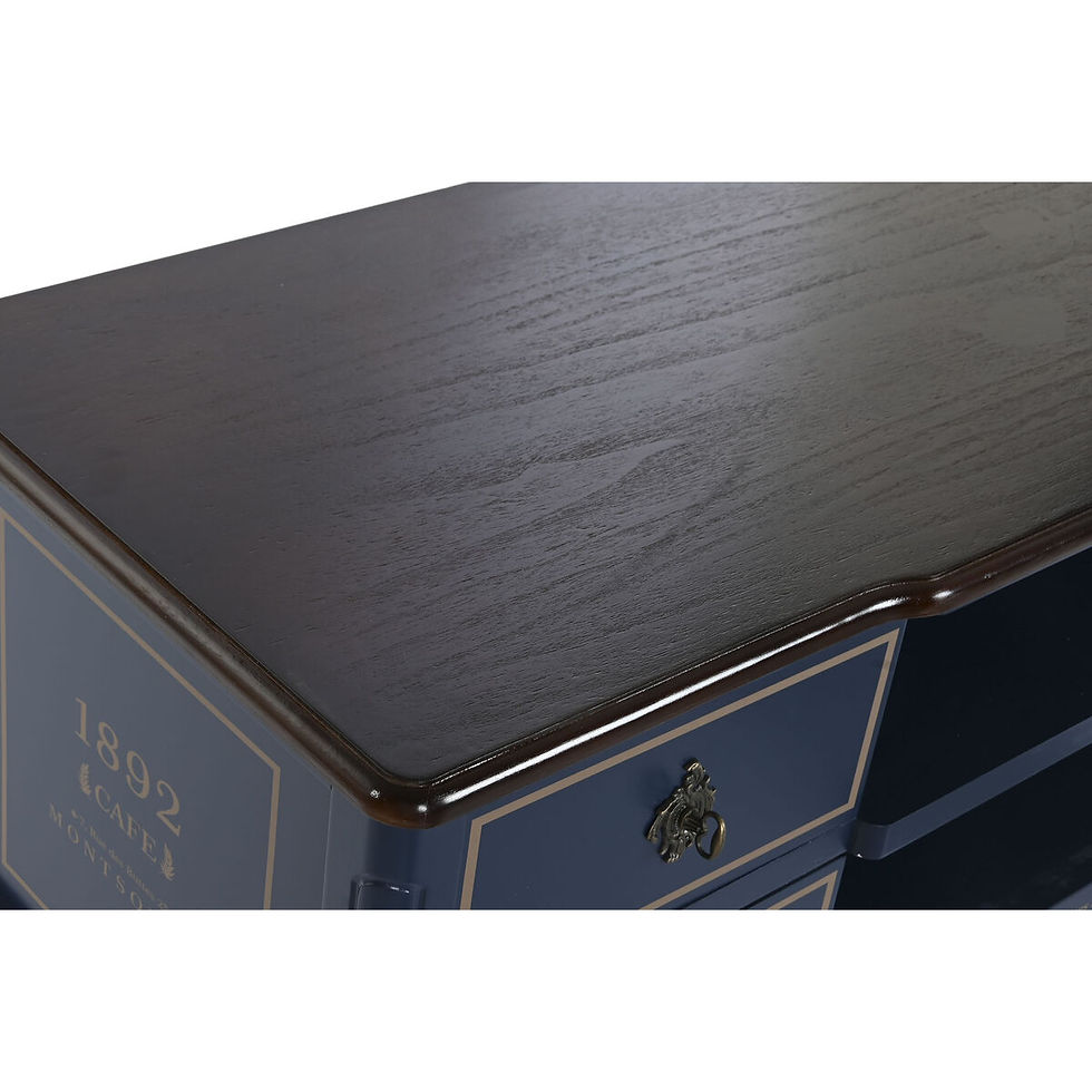 Miniaturbild: TV-Möbel DKD Home Decor Braun Marineblau Paulonia-Holz 120 x 48 x 60 cm