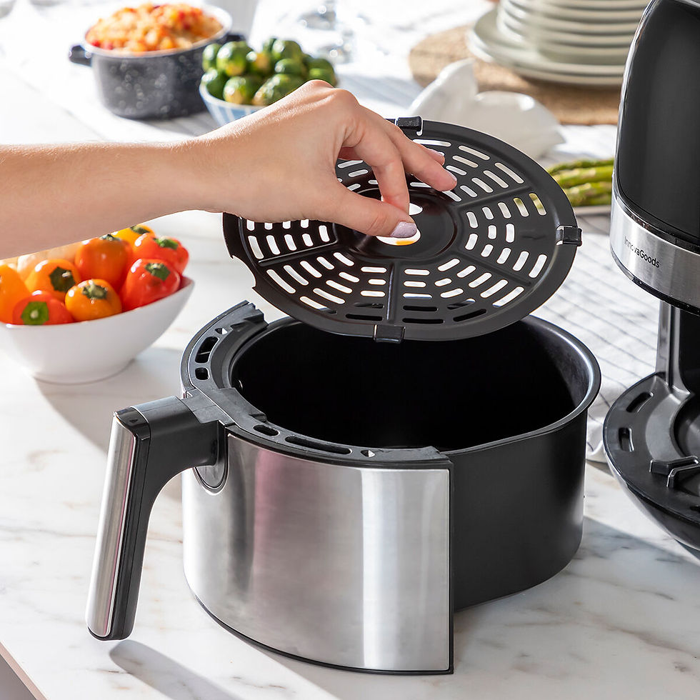 Miniaturbild: Fritteuse ohne Öl InnovaGoods Edelstahl Schwarz 3,5 L 1400 W (Restauriert C)