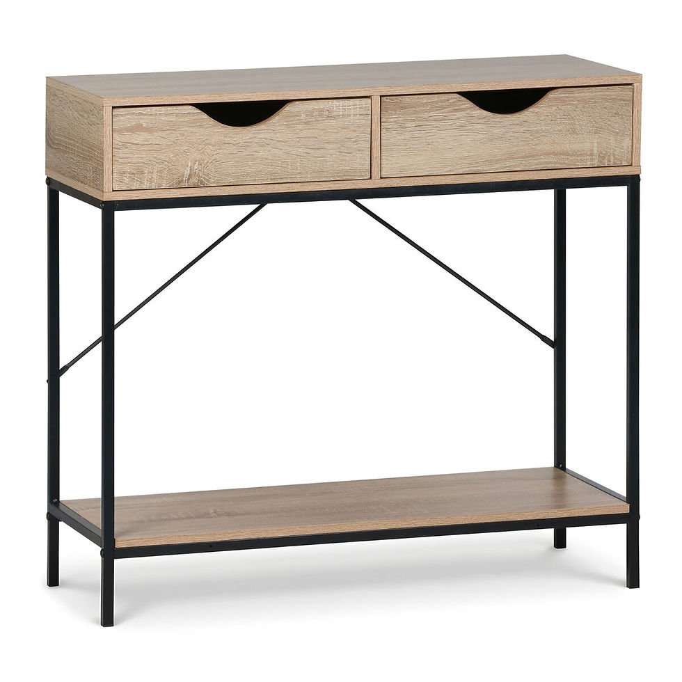 Beistellmöbel MobleKit Braun Schwarz 80 x 30 x 75 cm