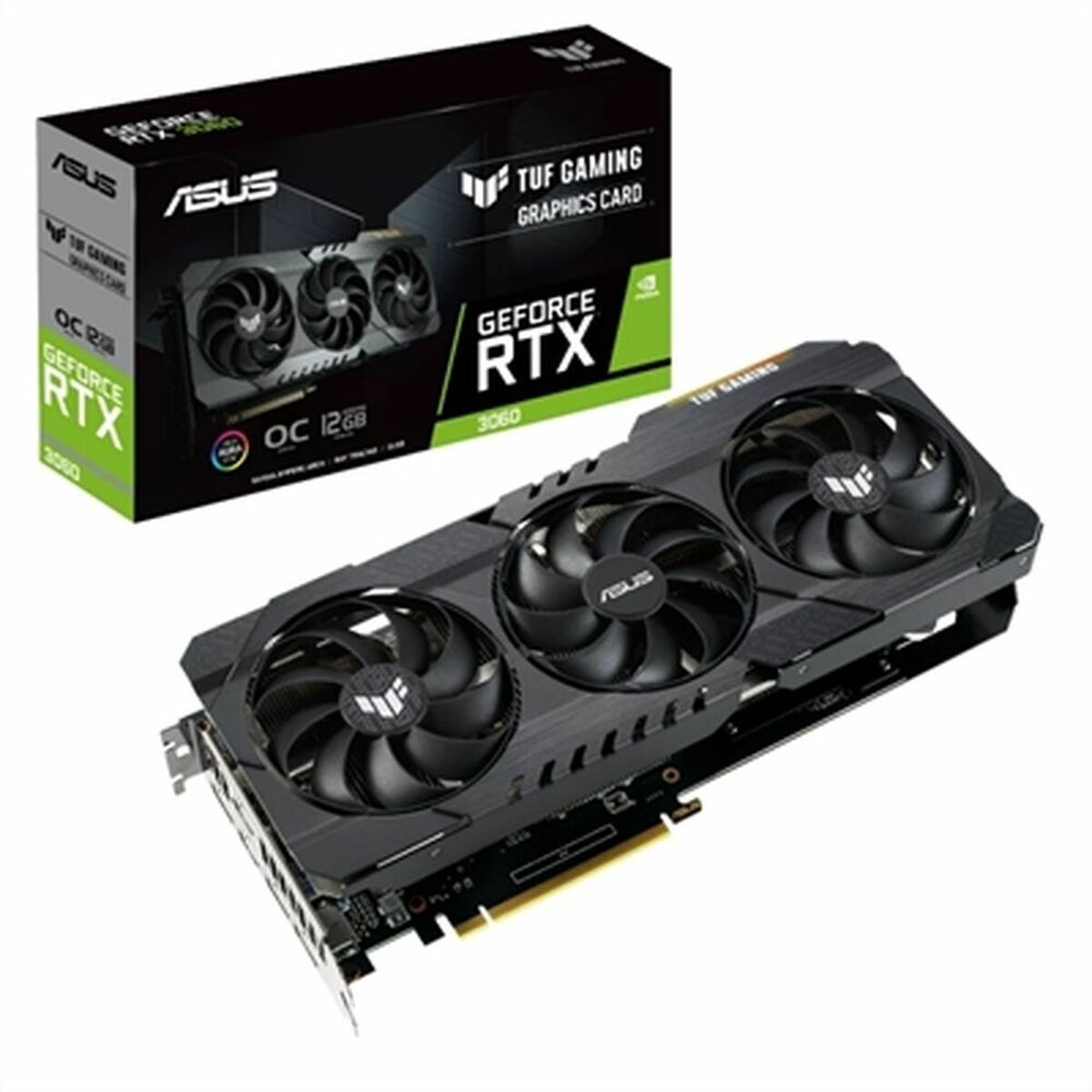 Grafikkarte Asus TUF-RTX3060-O12G-V2-GAMING 12 GB GDDR6 NVIDIA GeForce RTX 30