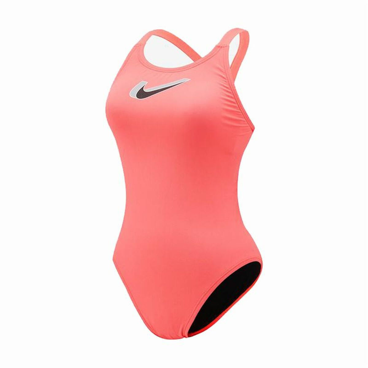 Damen Badeanzug Nike Hydrastrong Lachsfarben Koralle