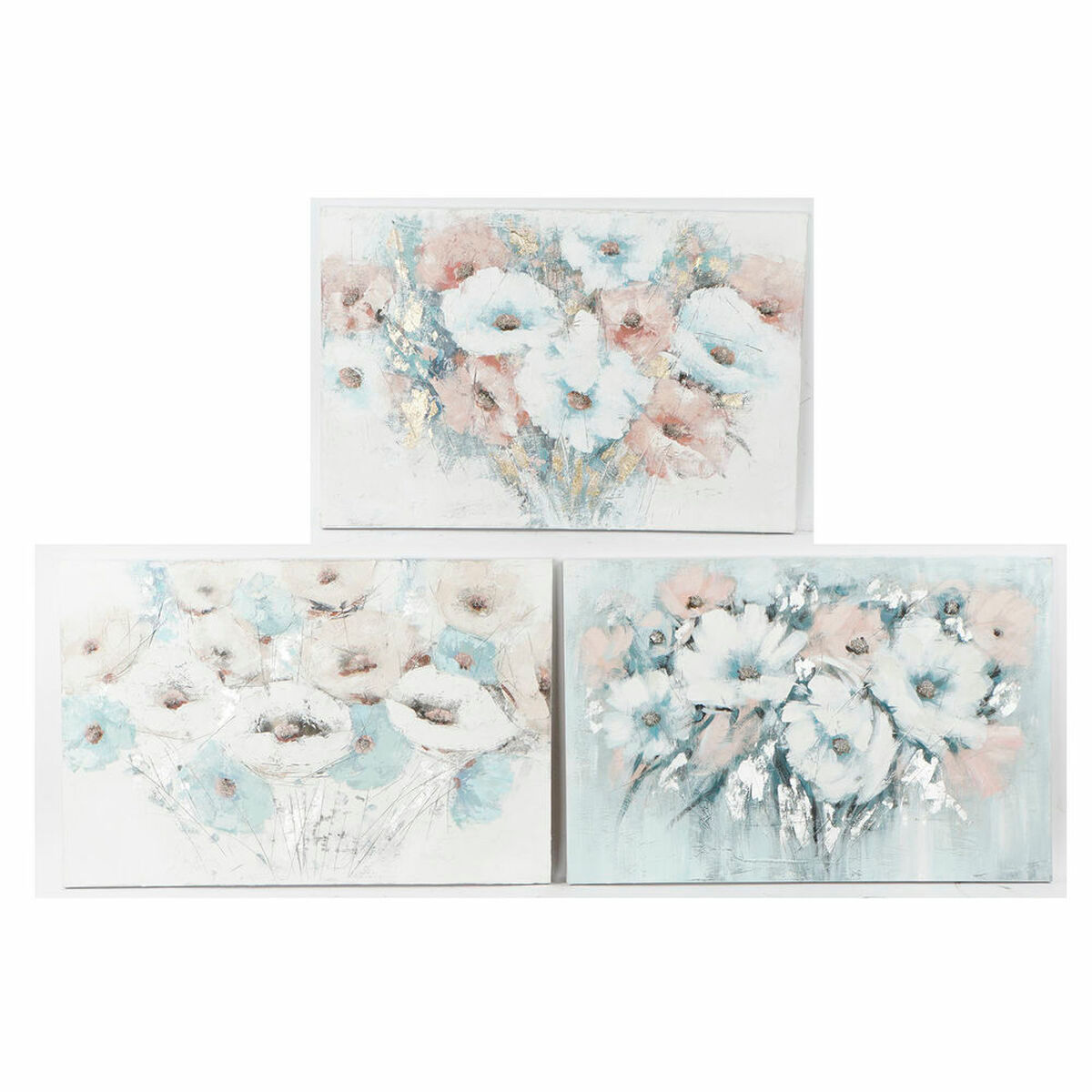 Bild DKD Home Decor 120 x 3,5 x 80 cm Blomster Shabby Chic (3 Stücke)