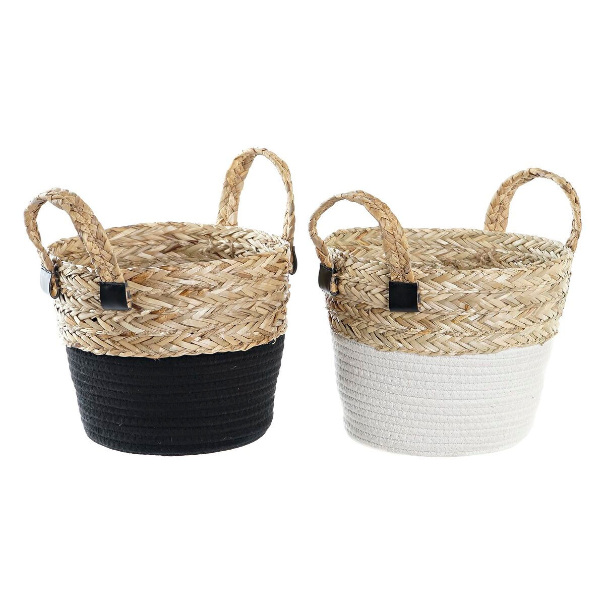 Korb DKD Home Decor Metall 30 x 40 cm 25 x 25 x 30 cm (2 Stück)