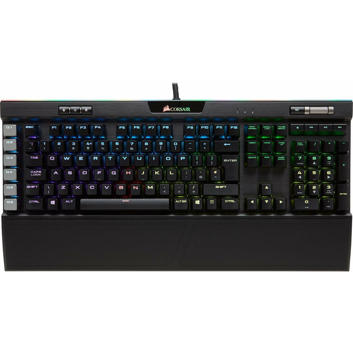 Tastatur Corsair K95 RGB Platinum Qwerty Spanisch Schwarz