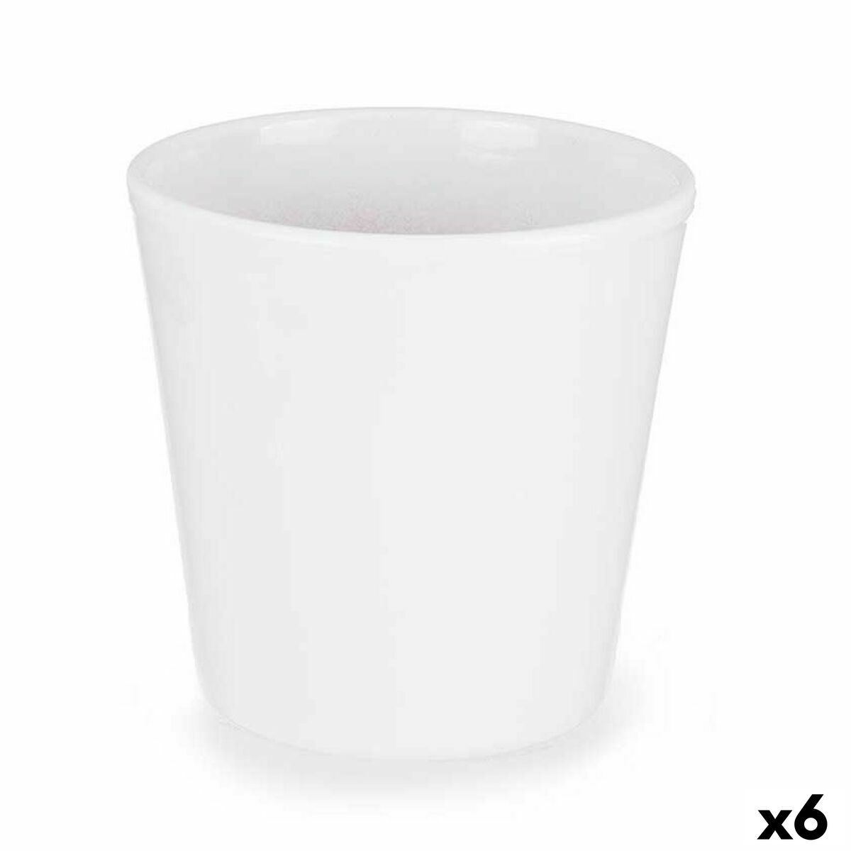 Blumentopf Ø 14 cm Weiß (6 Stück)