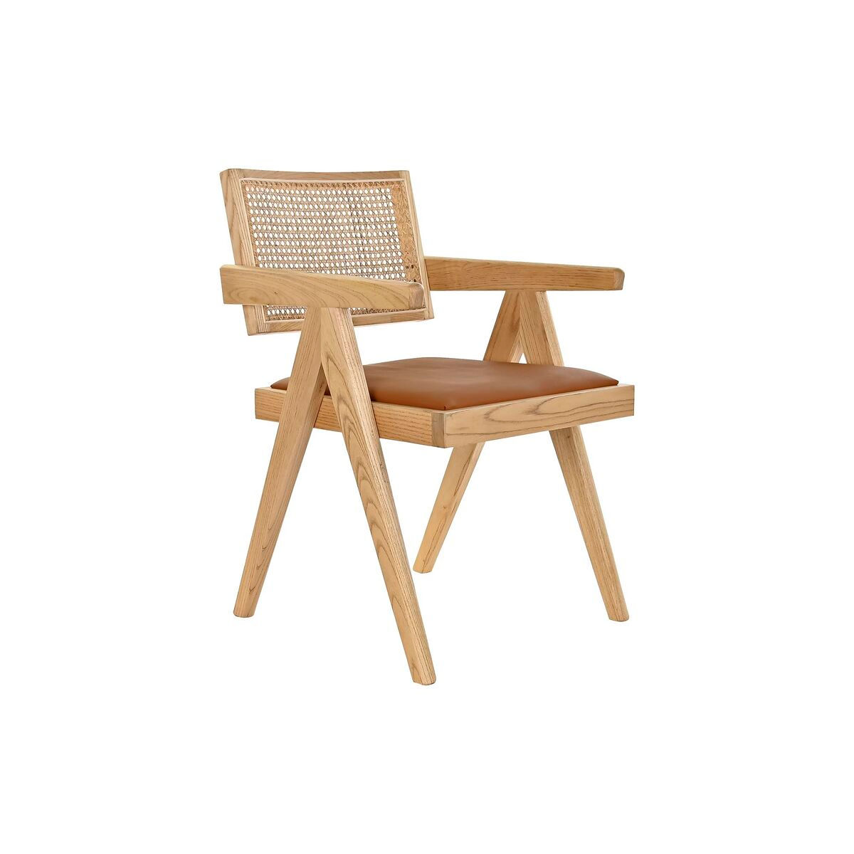Armlehnstühle DKD Home Decor Polsterung natürlich 55 x 54 x 82 cm