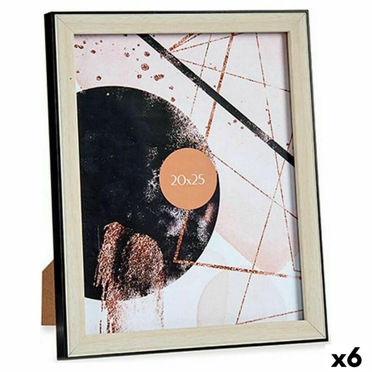 Fotorahmen Schwarz Braun Kunststoff Glas (22,6 x 2 x 27,6 cm) (6 Stück)