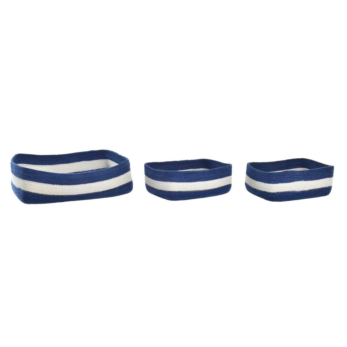 Korb-Set DKD Home Decor 36 x 24 x 10 cm 9,5 cm Jute