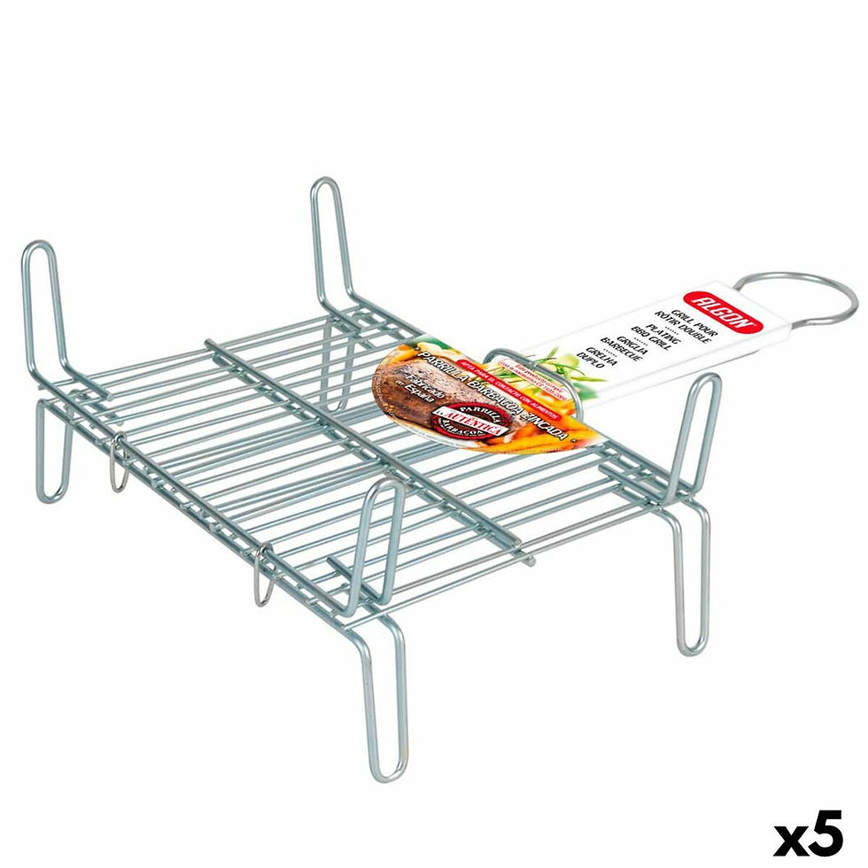 Grill Algon Double Verzinkt 20 x 25 cm (5 Stück)