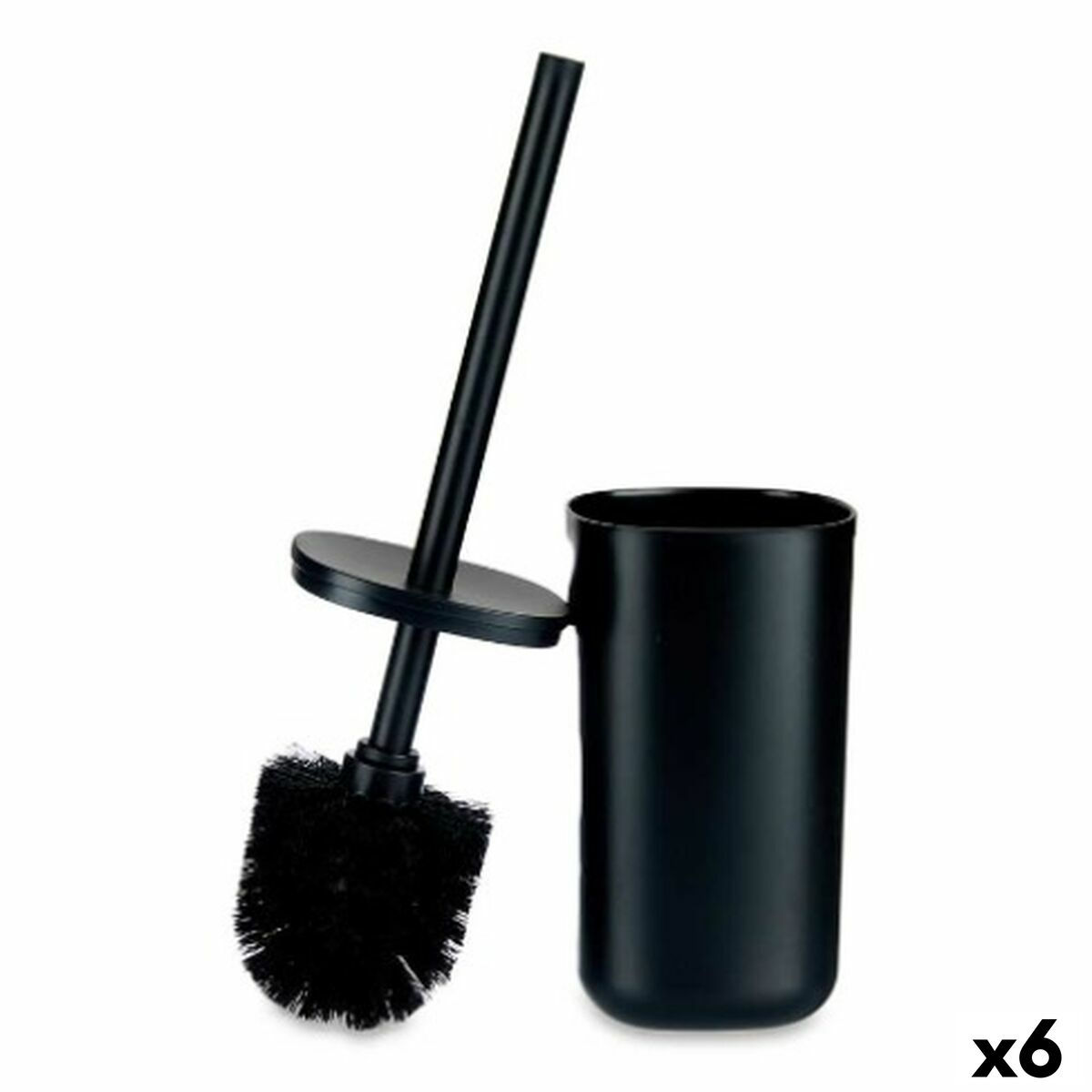Toilettenbürste Schwarz polystyrol 9,6 x 35 x 9,6 cm (6 Stück)