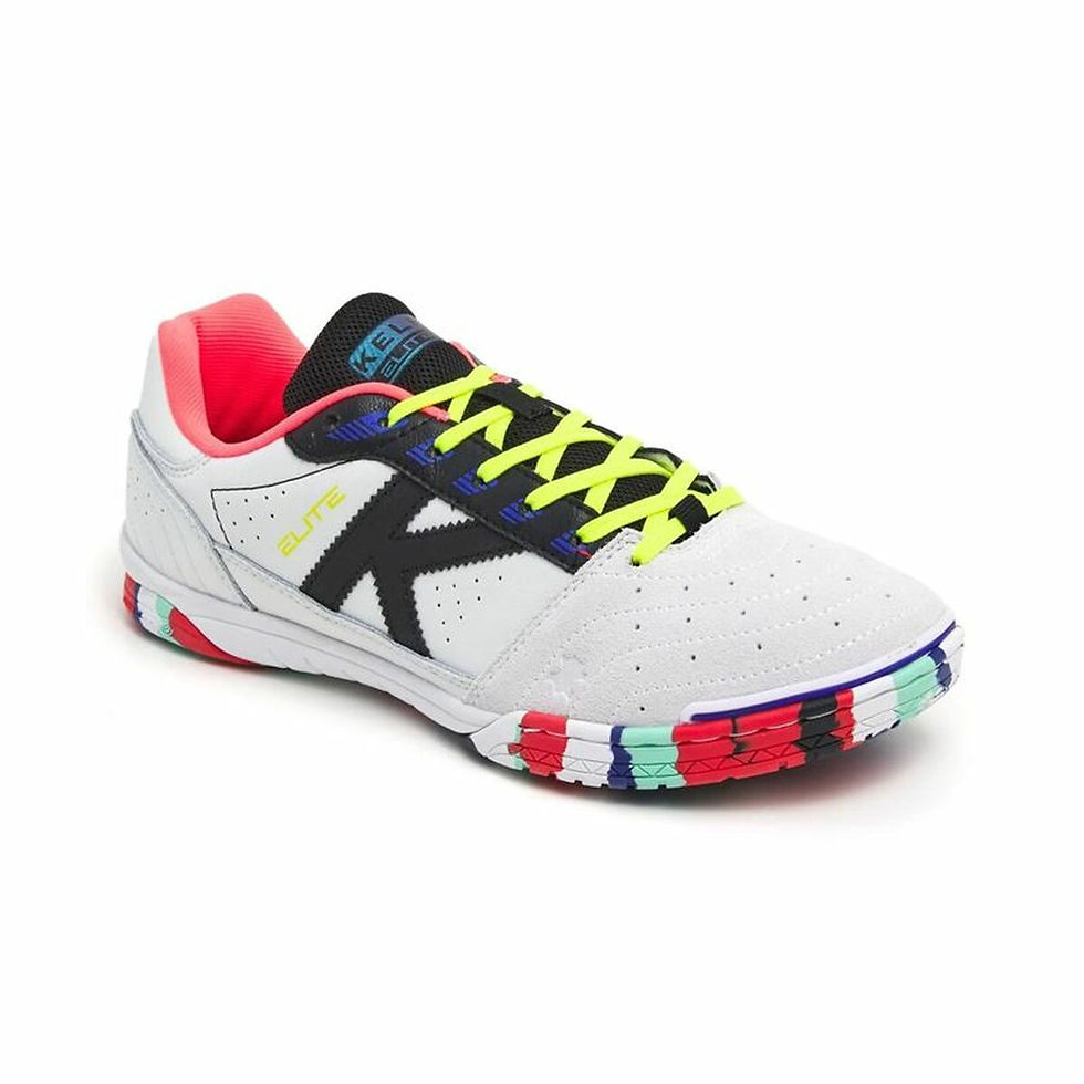 Miniaturbild: Hallenfußballschuhe für Erwachsene Kelme Elite Weiß Schwarz